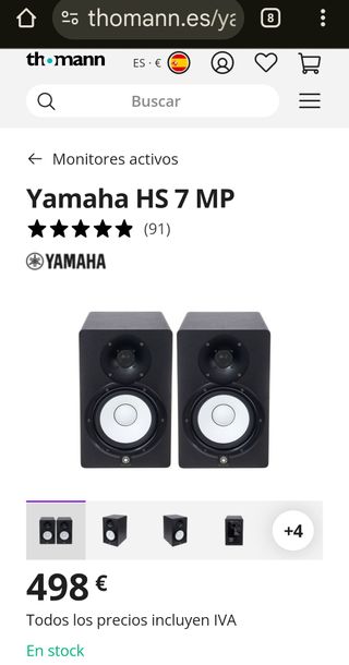 Yamaha HS7 MP Monitores Estudio NUEVOS