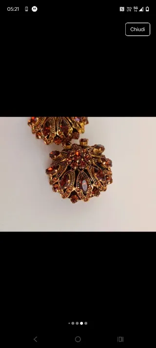 Antichi orecchini clip perfettamente funzionanti p