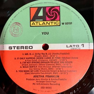 Aretha Franklin - You LP 1a Stampa