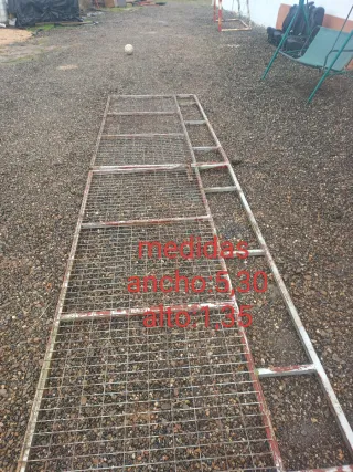 Puerta finca metálica 5,30 x 1,35