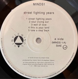 Simple Minds - Street Fighting Years LP