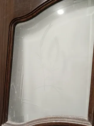 Puerta madera maciza acristalada 82,5