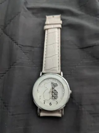 Reloj Tous Oso Blanco y Plateado