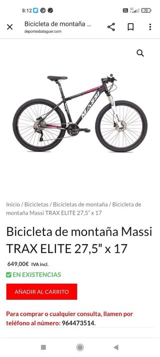 Bicicleta de Montaña Massi TT-RX