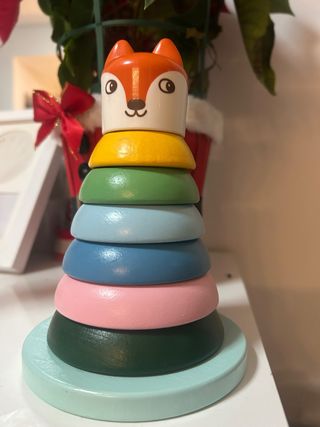 Pirámide de anillos de madera Uppstå