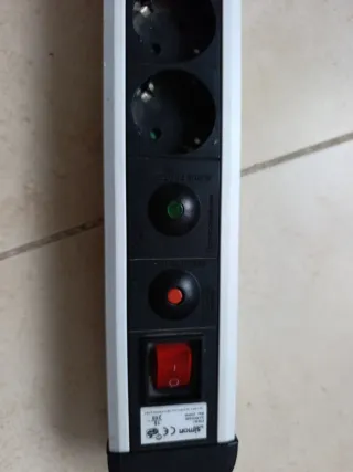 Regleta 8 enchufes con interruptor