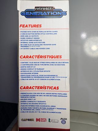 Consola Retro-Bit Generations + 2 Mandos