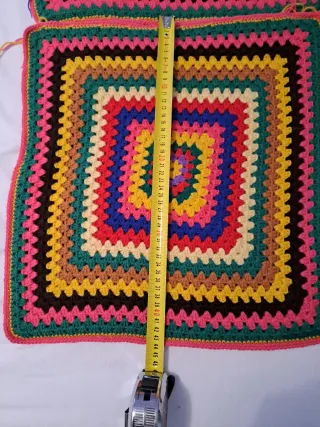 2 Copricuscini Lana Uncinetto fatti a mano