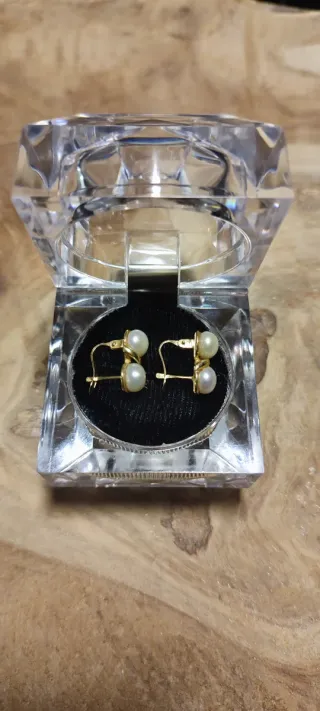 Pendientes Oro Perlas Cultivadas Mujer
