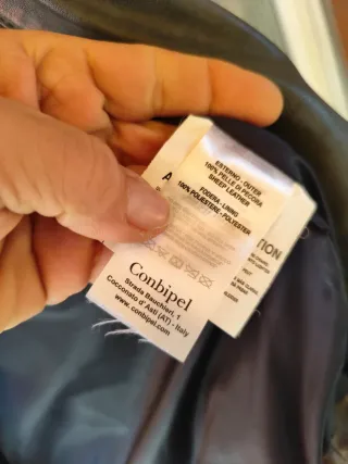 Giubbino in pelle CONBIPEL nero