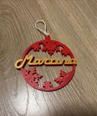Bola Navidad Personalizada Nombre