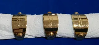 3 Servilleteros Louis Vuitton Dorados