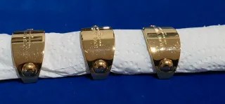 3 Servilleteros Louis Vuitton Dorados