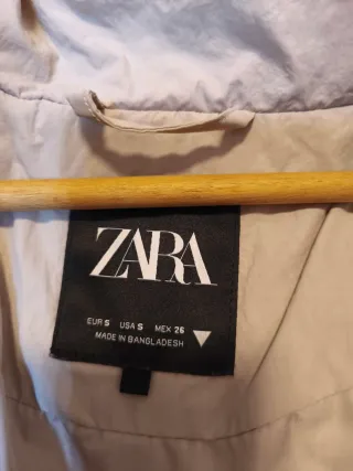 Chaqueta corta beige talla S