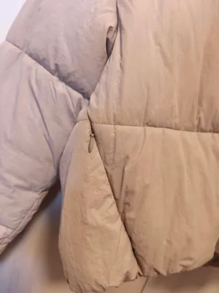 Chaqueta corta beige talla S