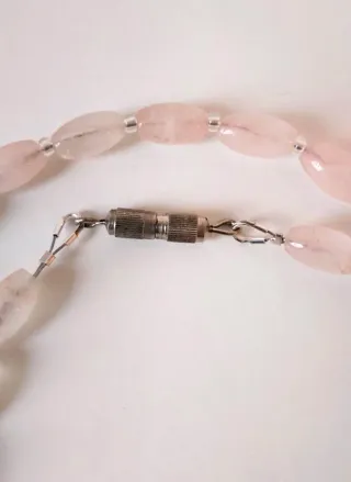 Collana Quarzo Rosa Vintage