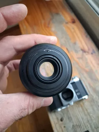 Praktica IV F, objetivo Meyer-Optik Domiplan 50mm