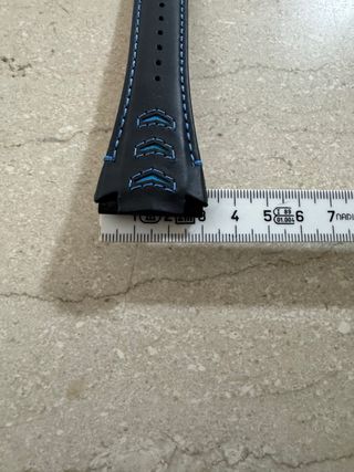 Cinturino Orologio Pelle Lamborghini Nero Blu