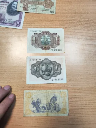 Lote 3 Billetes 1 Peseta España
