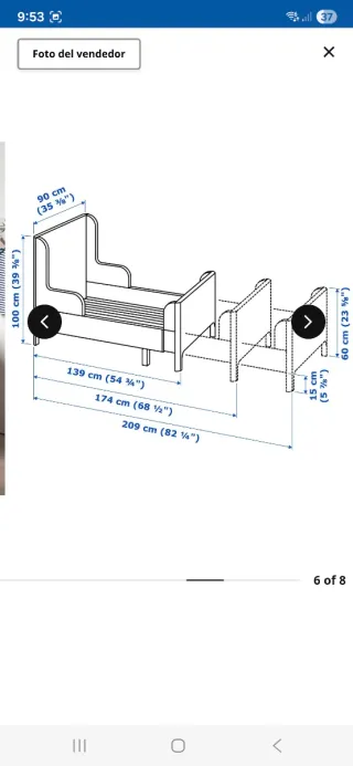 Cama infantil evolutiva rosa IKEA tengo 2 unidades