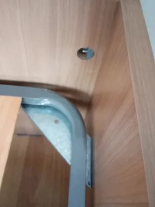 Cama nido 190x100 con 2 somieres, cerezo y verde