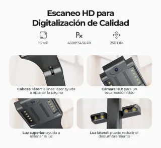 Scanner CZUR ET16 Plus Libri Documenti