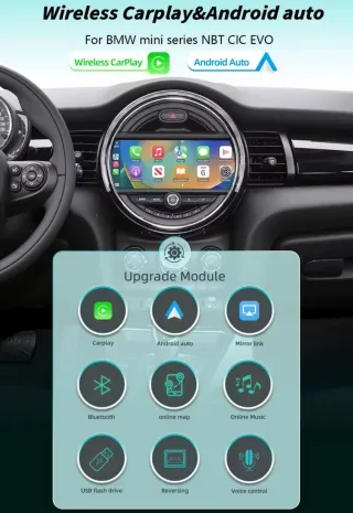 Módulo Carplay android auto para BMW Mini