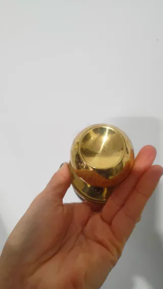 Tirador bronce antiguo manillar años 50