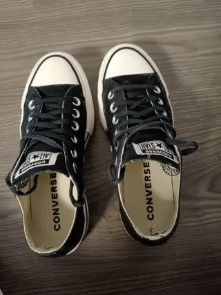 Zapatillas Converse plataforma negras