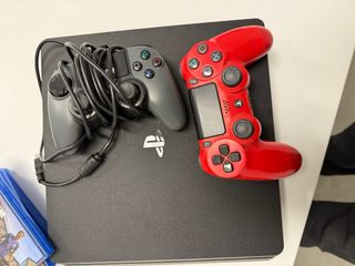 Ps4 Slim Sony Console + Controller Rosso