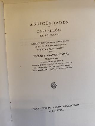 Antigüedades de Castellón de la Plana