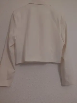 Blazer blanco corto