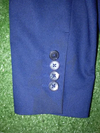 Traje de dos piezas azul para hombre