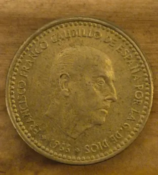 Moneda 1 Peseta 1966 España