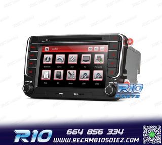 RADIO NAVEGADOR 7" PARA SEAT SKODA VOLKSWAGEN VW USB GPS TAC