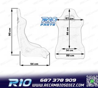 ASIENTO BAQUET SPEEDWAY NEGRO ESTILO EVO