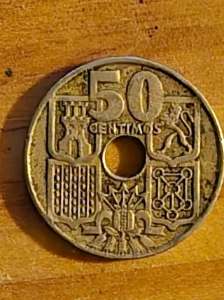 Moneda 50 céntimos 1949