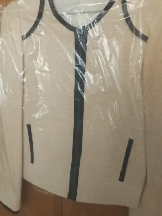 Chaqueta vestir blanca talla S