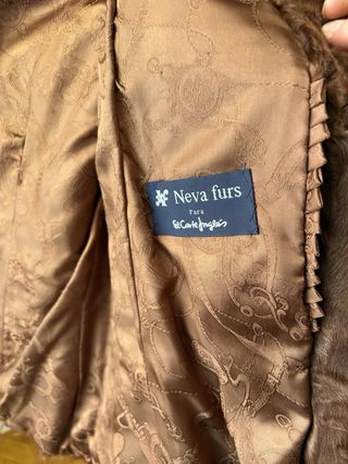 Chaqueta chaqueton Piel/Pelo Vintage Marrón