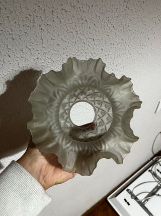 Adorno de lámpara de vidrio