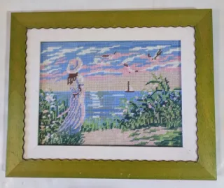 Cuadros artesanales bordados a Medio Punto