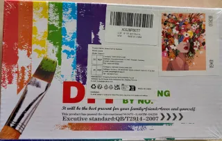 Kit Pittura Girl and Flowers 40x50