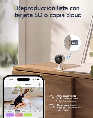 Vigila desde tu móvil: Cámara WiFi interior 1080P