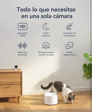Vigila desde tu móvil: Cámara WiFi interior 1080P