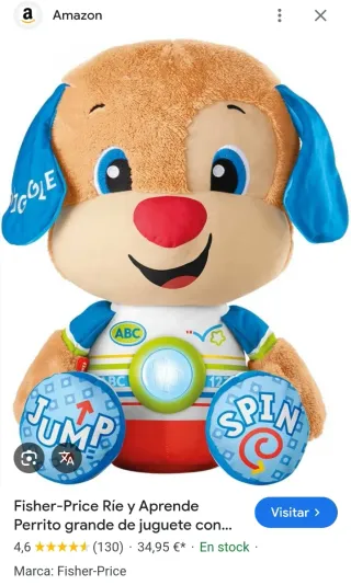 Perrito Fisher-Price Ríe y Aprende Grande