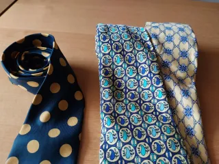 Lote 3 corbatas seda italianas