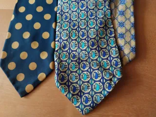 Lote 3 corbatas seda italianas