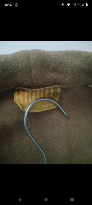 Giacca da camera uomo lana marrone XL