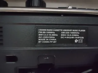 Radio Cassette Fepe FP-319BT USB SD BT