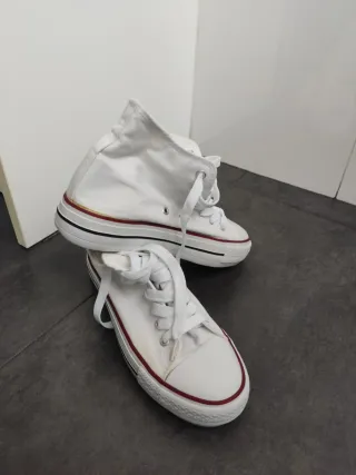 Zapatillas altas blancas